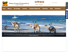 Tablet Screenshot of africaeventstravel.com